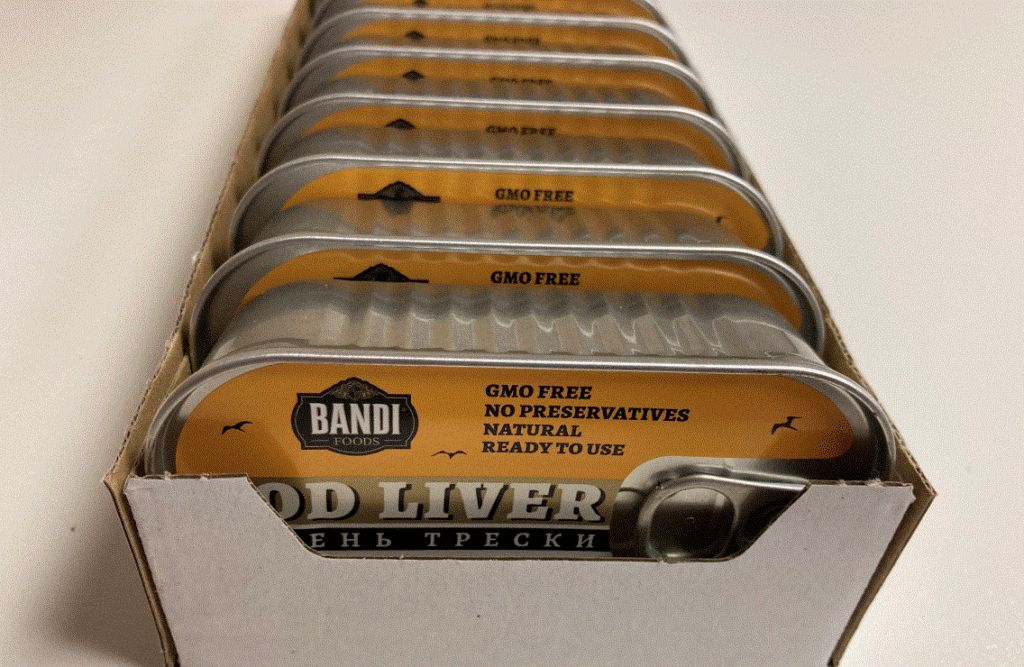 Wild Cod Liver in Oil 12 Cans Packages, Delivery Across Canada